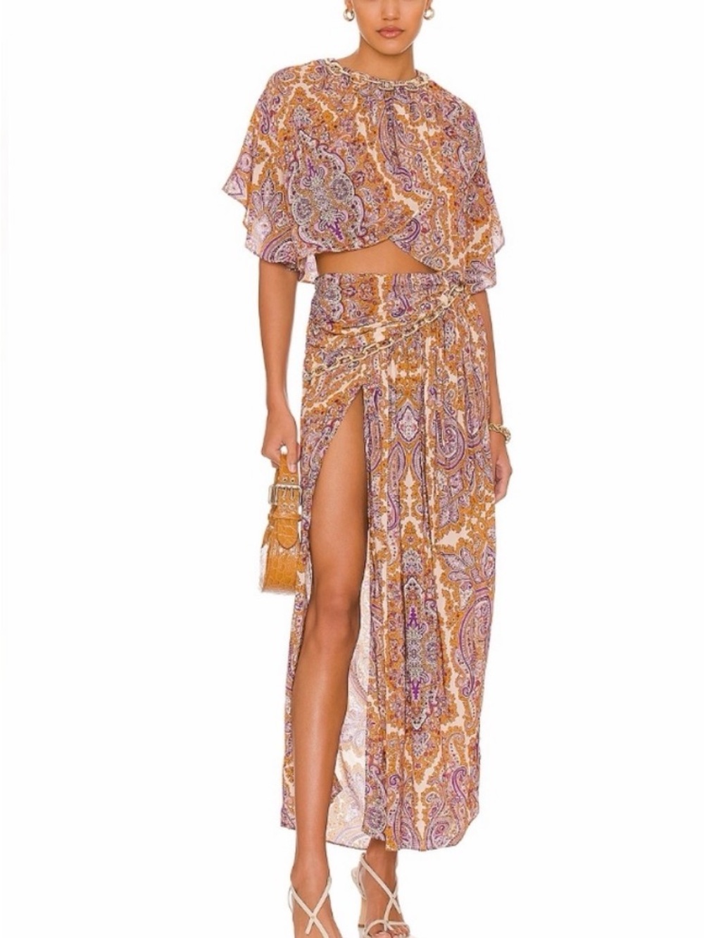 The L'Academie Kylo Top and Wildler Midi Skirt